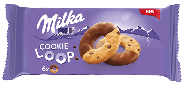 Бисквити MILKA Cookie Loop 6 бр.