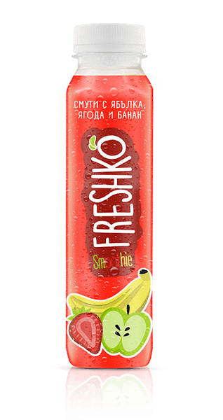 Студено пресован сок FRESHKO 100% ягода, банан и ябълка