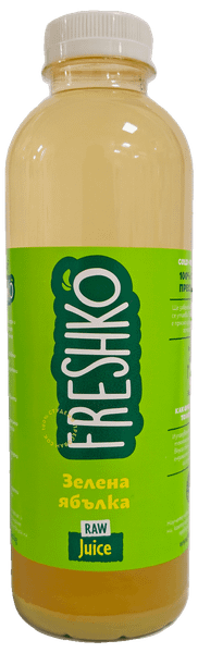 Студено пресован сок FRESHKO 100% зелена ябълка
