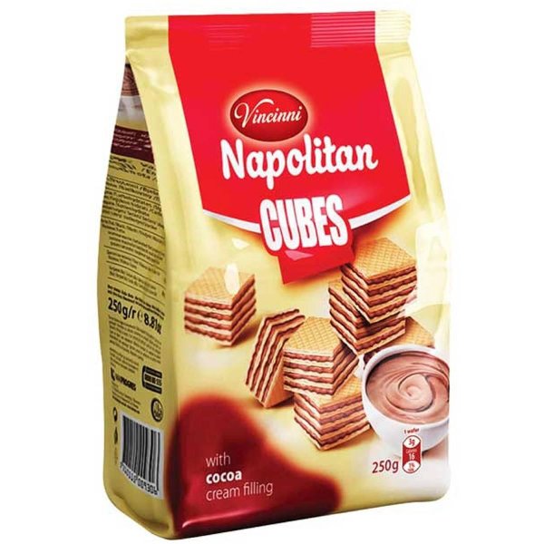 Мини вафли VINCINNI какао тунквани