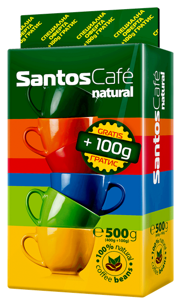 Кафе SantosNatural мляно 400+