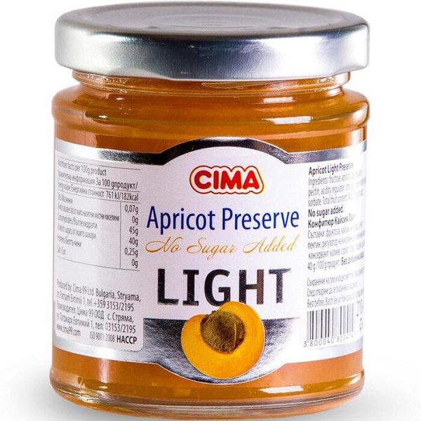 Конфитюр CIMA кайсия без захар