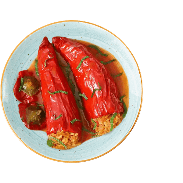 Чушки с ориз постни