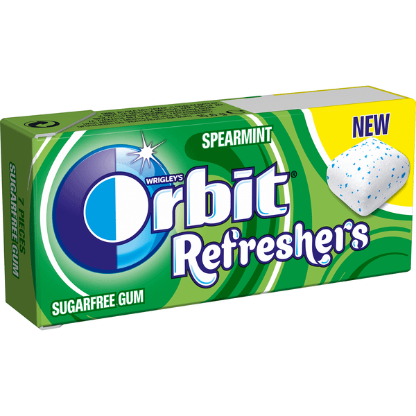 Дъвки ORBIT REFRESHERS SPEARMINT без захар 8 6р.
