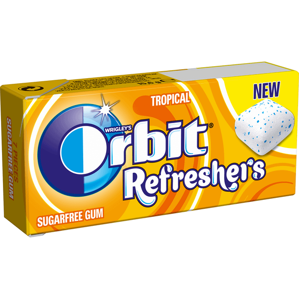 Дъвки ORBIT REFRESHERS tropical 8 6р.