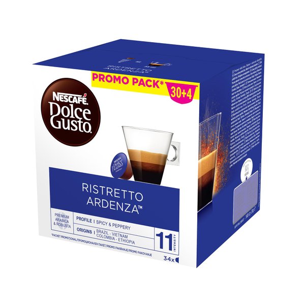 Кафе капсули NESCAFE DOLCE GUSTO Ristretto Ardenza 30+