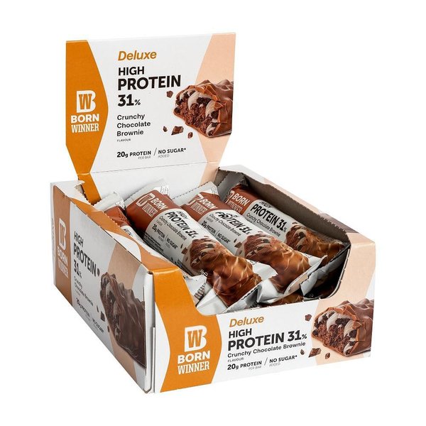 Протеинов бар BW Crunchy Chocolate Brownie 31% protein без захар