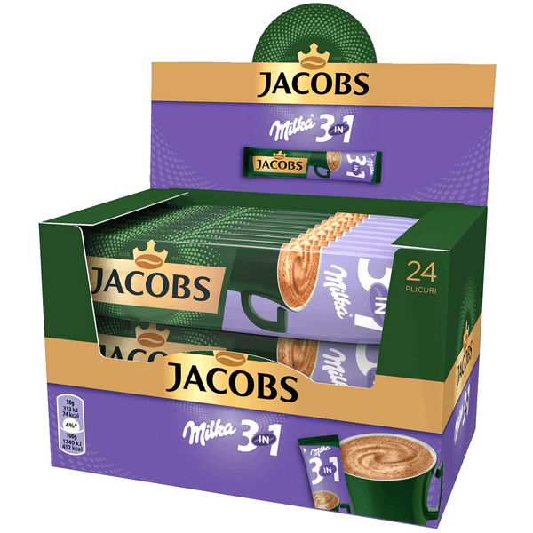 Разтворимо кафе JACOBS 3in1 Milka