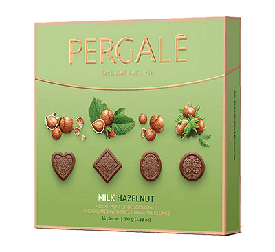 Бонбони PERGALE Milk Hazelnut , 16 бр.