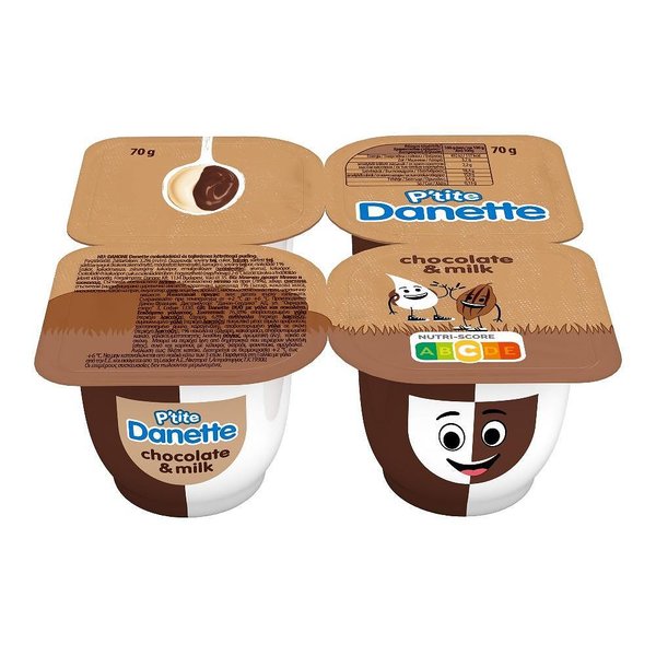Крем DANETTE Duo шоколад и мляко .
