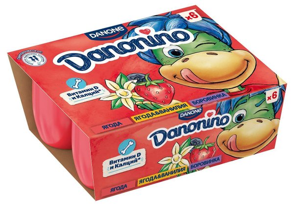 DANONINO ягода/ванилия/боровинка .