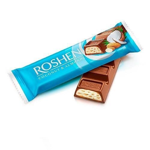 Десерт ROSHEN с млечен шоколад, кокос и бадем