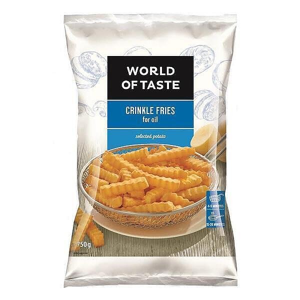 Замразени картофи World of Taste къдрави