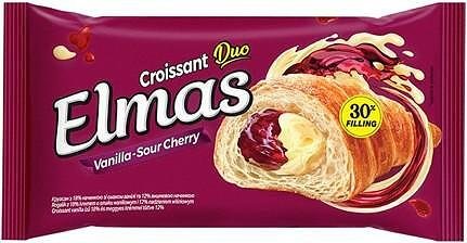 Кроасан ELMAS Duo ванилия и вишни