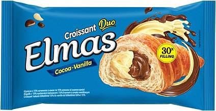 Кроасан ELMAS Duo шоколад и ванилия
