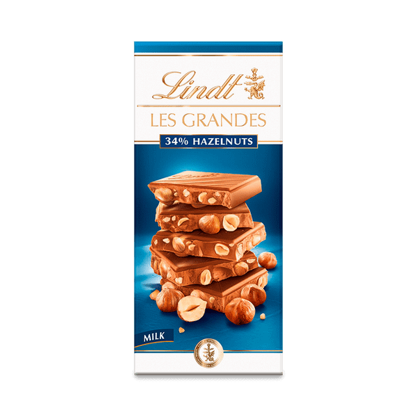 Шоколад LINDT Les Grandes лешници и мляко