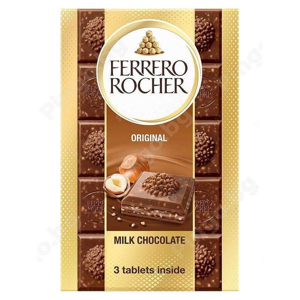 Шоколад FERRERO ROCHER млечен с лешници