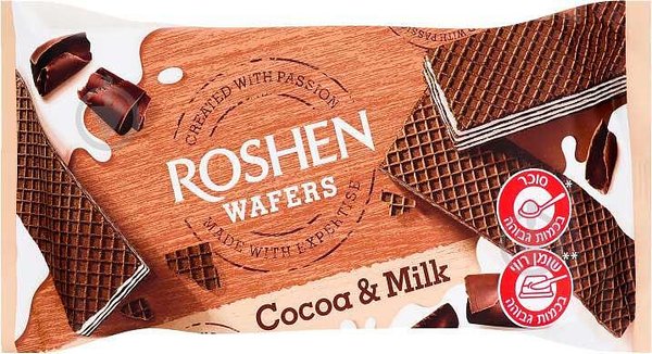 Вафли ROSHEN с какао и мляко