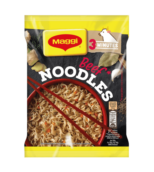 Инстантни спагети MAGGI® Нудъли с вкус на телешко