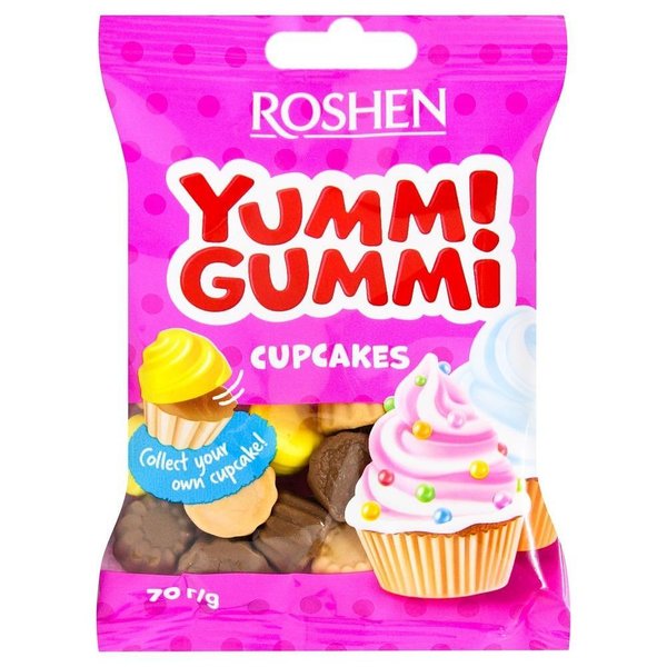 Бонбони YUMMI GUMM желирани Cup Cakes