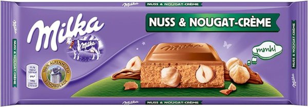 Шоколад MILKA nougat creme