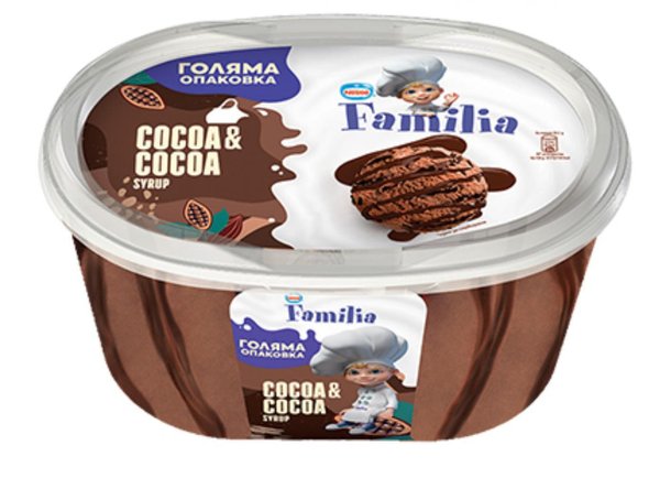 Сладолед FAMILIA GRAND какао, какаов сироп