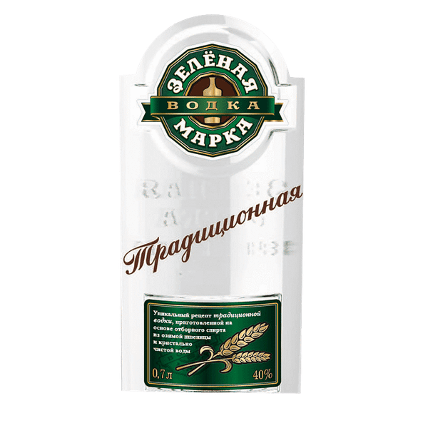 Водка Зелёная Марка 40% алк.