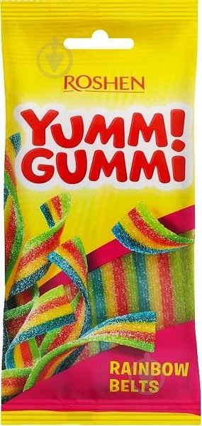 Желирани бонбони ROSHEN Yummi Gummi Rainbow Belts