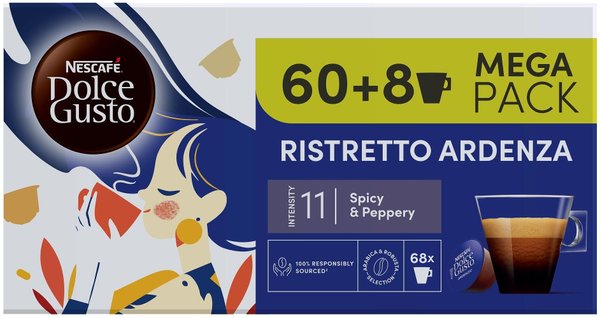 Кафе капсули NESCAFE Dolce Gusto Ristretto Ardenza 60+