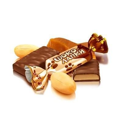 Бонбони ROSHEN Choco Lapki тофи и фъстъци