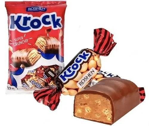 Бонбони ROSHEN Krock шоколад с фъстъци