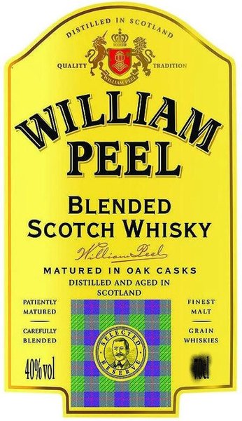 Уиски WILLIAM PEEL 40% алк.