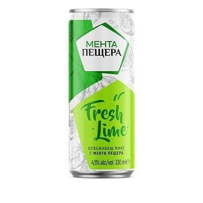 Алкохолна напитка Мента Пещера фреш лайм 4.5% алк.