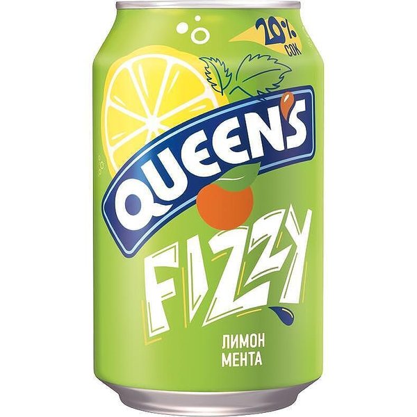 Газирана напитка QUEEN'S FIZZY лимони мента