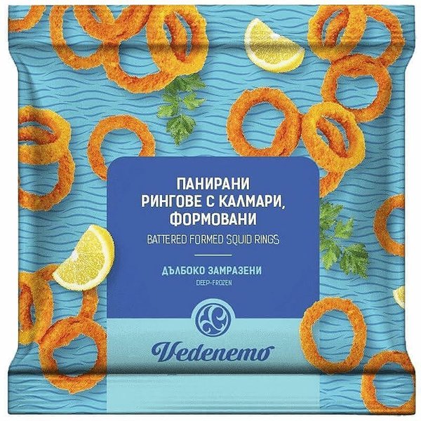 Замразени панирани калмарени рингове VEDENEMO