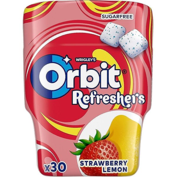 Дъвки ORBIT Refresher's ягода и лимон без захар 30 бр.