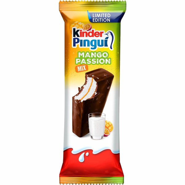 Млечен десерт KINDER PINGUI с пълнеж манго и маракуя