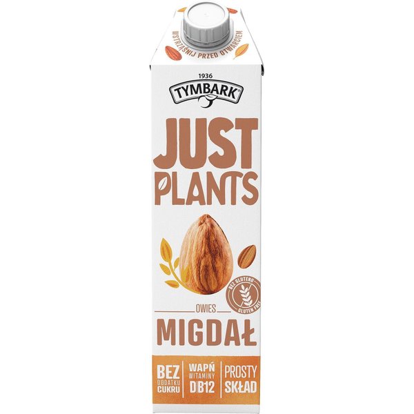 JUST PLANTS овесено-бадемова неподсладена напитка без глутен