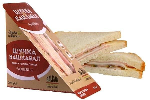 Сандвич BALKAN с шунка и кашкавал