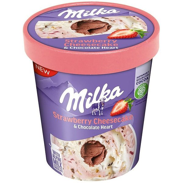 Сладолед MILKA ягодов чийзкейк