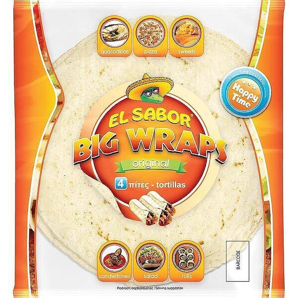 Тортила Mexicana EL SABOR Original пшенична 390 г