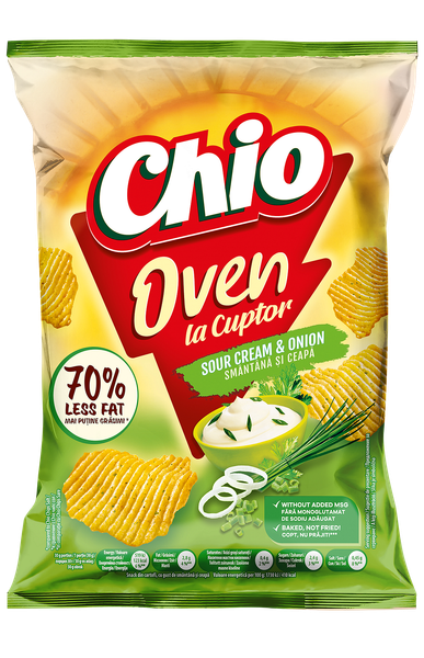 Печен чипс CHIO OVEN сметана и лук
