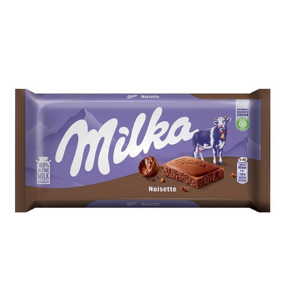 Шоколад MILKA с натрошен лешник