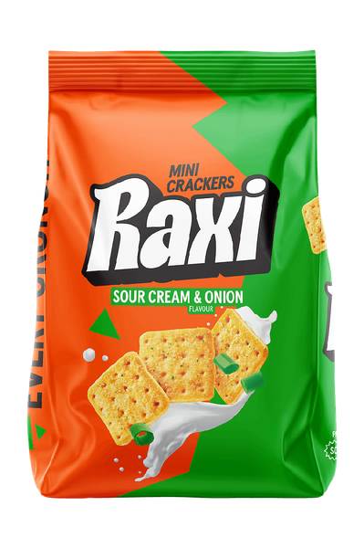 Мини крекери RAXI с лук и сметана