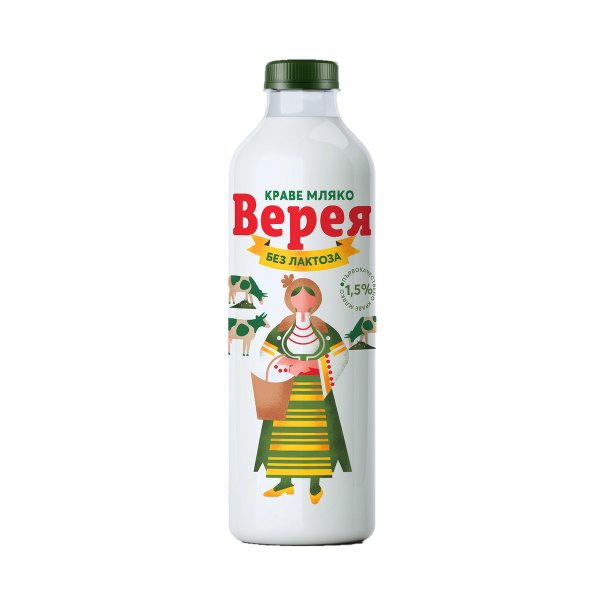 Прясно мляко ВЕРЕЯ без лактоза 1,5%