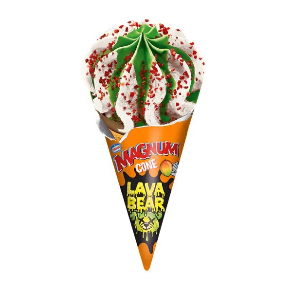 Слад. LAVA BEAR сметана/манго конус