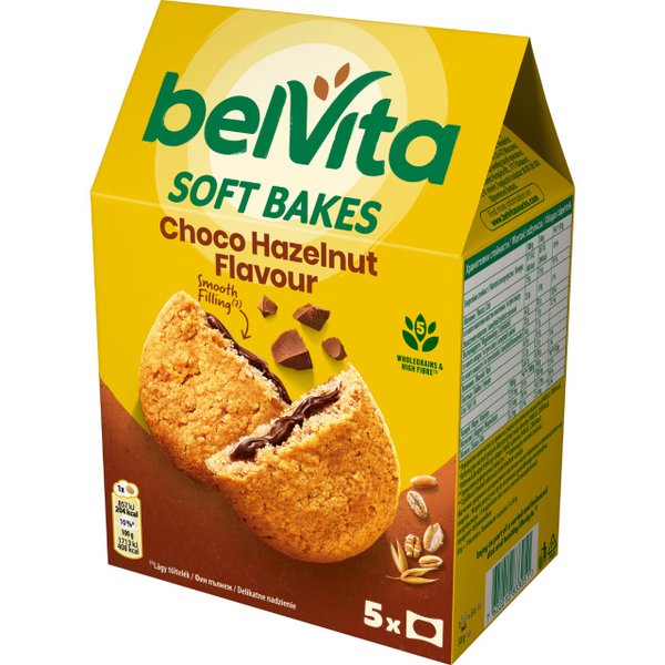 Бисквити BELVITA софт шок.парченца
