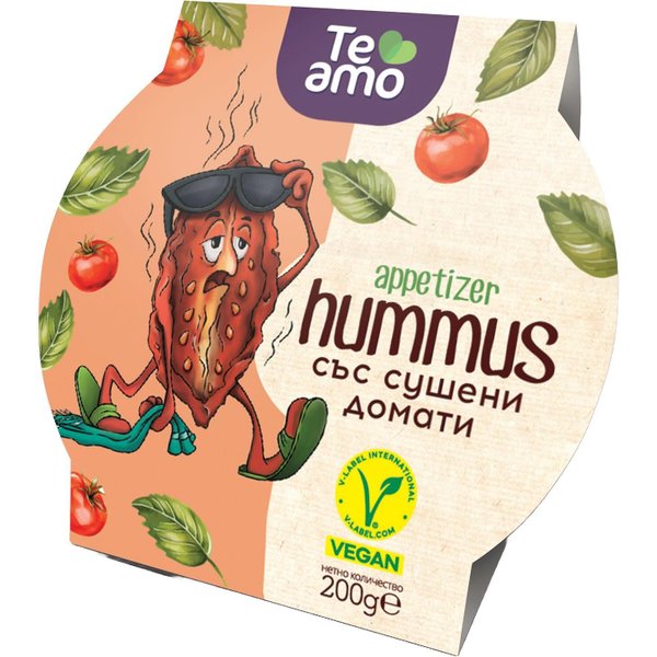 Хумус ТE AMO със сушени домати
